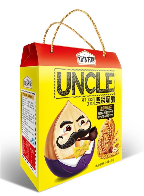 福傳萬家堅(jiān)果酥酥混合堅(jiān)果餅干1.5kg禮盒裝