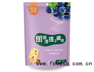 卓滋朗姆酒提子曲奇袋裝66g