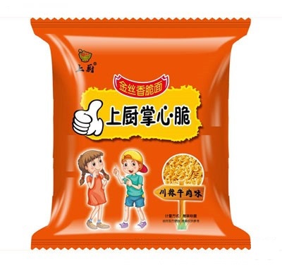 上廚掌心脆金絲香脆面川辣牛肉味