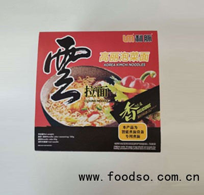 利脈云拉面高麗泡菜面