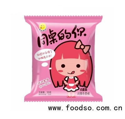 開心回憶點(diǎn)脆面-川辣牛肉味