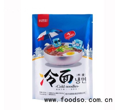 韓恩彩蕎麥冷面方便食品555g