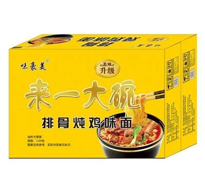 味豪美來一大碗排骨燉雞味