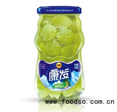 KF瓶550克葡萄罐頭