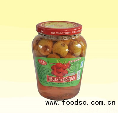 雙晶糖水山楂罐頭
