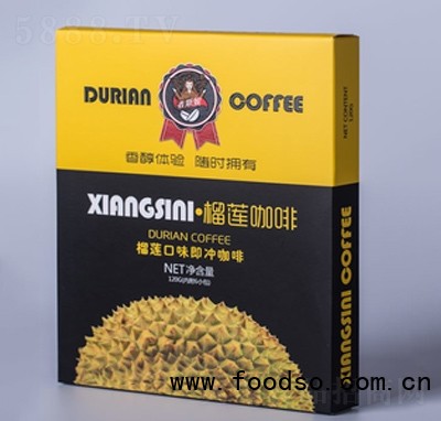 香斯妮盒裝咖啡榴蓮咖啡120克