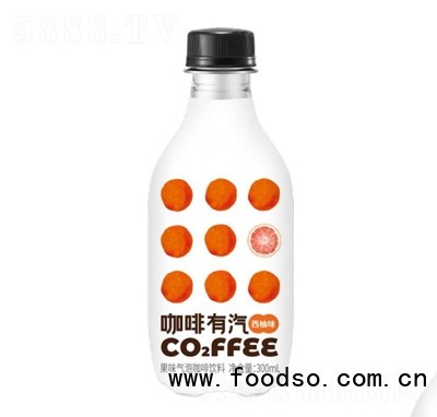 咖啡有汽氣泡咖啡夏季冷飲