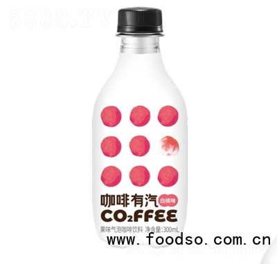 咖啡有汽氣泡咖啡夏季冷飲