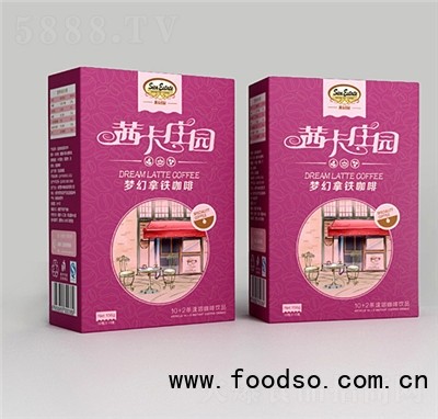 茜卡莊園禮盒裝夢幻拿鐵速溶咖啡廠家直銷下午茶飲品代理批發(fā)