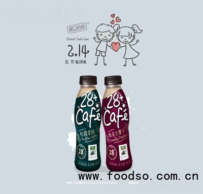 第28街休閑飲品招商下午茶咖啡飲料485克