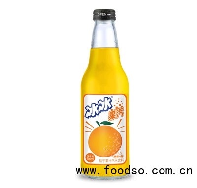 冰冰果汽桔子果汁汽水飲料碳酸飲料夏季飲料
