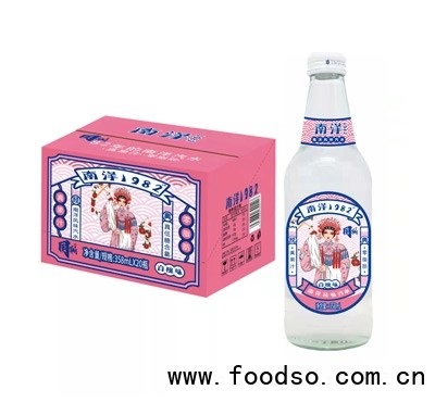 南洋1982風(fēng)味汽水白桃味358ml×20瓶夏季冷飲碳酸飲料商超貨源