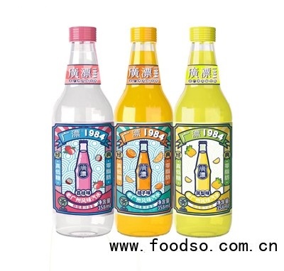 廣漂1984老廣州風(fēng)味汽水荔枝味+桔子味+鳳梨味358ml夏季飲品招商