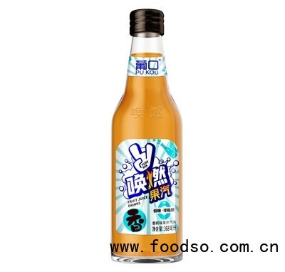 喚燃果汽香檳味果汁汽水玻璃瓶汽水
