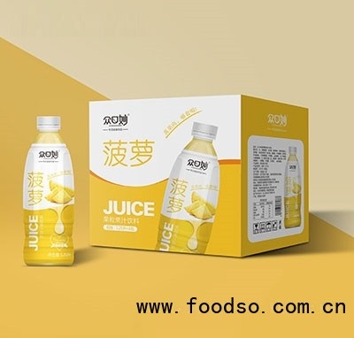 眾口妙菠蘿果粒果汁飲料1.