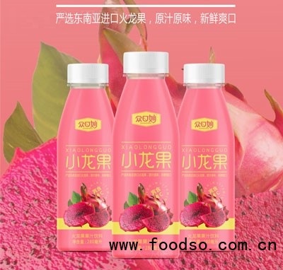 眾口妙小龍果果汁飲料網(wǎng)紅