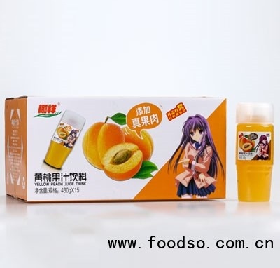 椰祥黃桃果汁飲料430gx15瓶