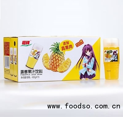 椰祥菠蘿果汁飲料430gx15瓶