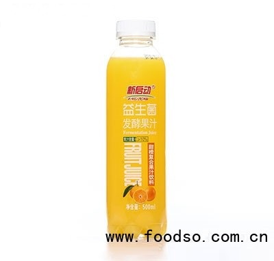 新啟動(dòng)益生菌發(fā)酵果汁甜橙復(fù)合果汁飲料500ml