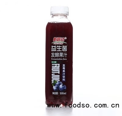 新啟動益生菌發(fā)酵果汁藍莓汁飲料500ml