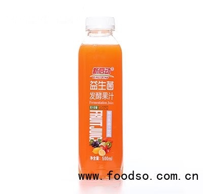 新啟動益生菌發(fā)酵果汁復合果蔬汁飲料500ml
