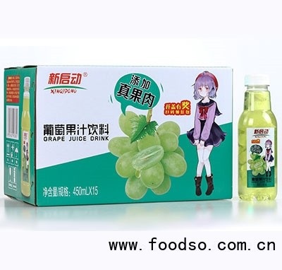 新啟動(dòng)葡萄果汁飲料450mlx15瓶