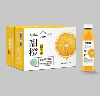 億益滋甜橙復(fù)合果汁飲料480mlX15（瓶）