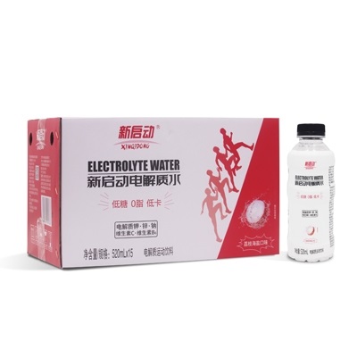 新啟動(dòng)電解質(zhì)運(yùn)動(dòng)飲料520mlX12瓶荔枝海鹽口味夏季飲品招商代理
