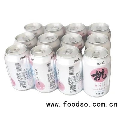 笑為鮮白桃味蘇打氣泡水