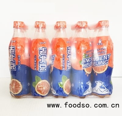 笑為鮮老北京桔子味汽水塑