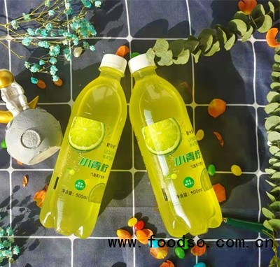 碧升泉小青檸氣泡果汁飲料500ml網紅爆款夏季飲料