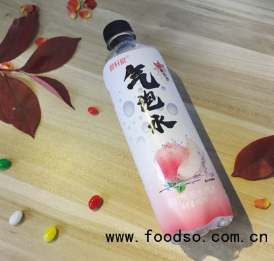 碧升泉白桃味蘇打氣泡水汽