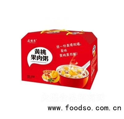 益膳果黃桃果肉粥320克箱