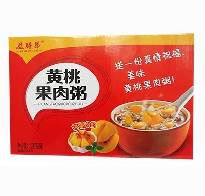 益膳果黃桃果肉粥320g罐