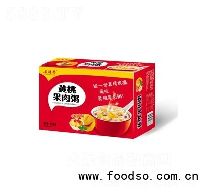 益膳果黃桃果肉粥箱裝