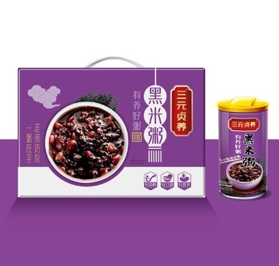三元貞?zhàn)B黑米粥八寶粥速食粥