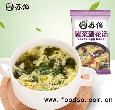 蘇伯紫菜蛋花湯（袋）