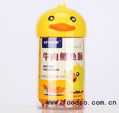 功夫小鴨牛肉鱈魚(yú)腸兒童香