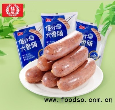 桂冠爆汁大香腸黑椒風(fēng)味810g黑椒味無(wú)淀粉熱狗烤腸燒烤火鍋食材
