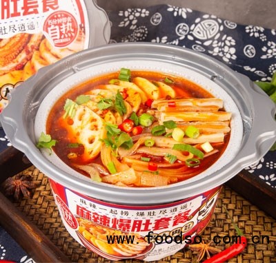 嗨樂(lè)口麻辣爆肚套餐自熱火