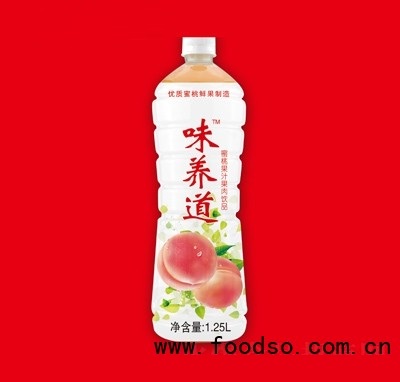 味養(yǎng)道蜜桃果汁果肉飲品1.25L