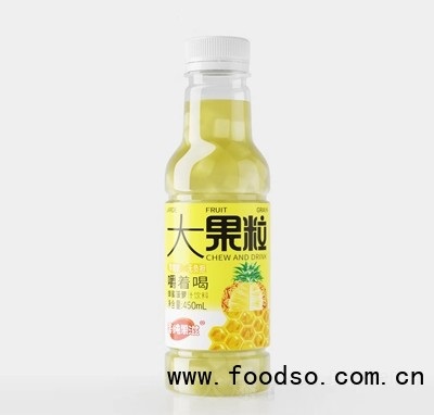 美純果滋蜂蜜菠蘿汁大果粒果汁飲料450ml