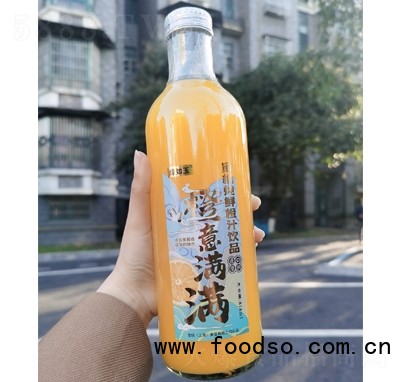 緣如玉蜜橘燉鮮橙汁果汁飲料夏季冷飲招商818ml