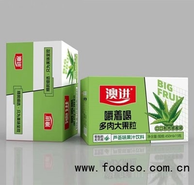 澳進蘆薈味果汁飲料果粒果