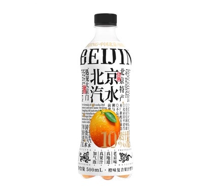遇見(jiàn)大京門橙汁復(fù)合果汁飲料含汽型500ml