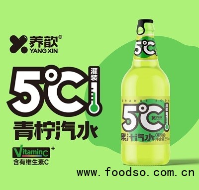 養(yǎng)歆果汁汽水330ml青檸味
