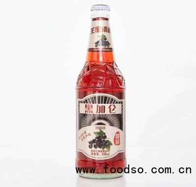 王屋清源黑加侖汽水碳酸飲料500ml