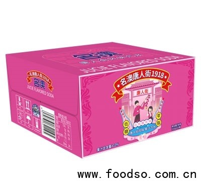 名澳白桃櫻花味果汁汽水350gX20