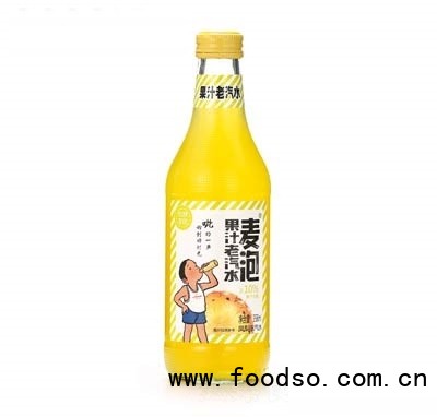 麥泡果汁老汽水鳳梨味358ml