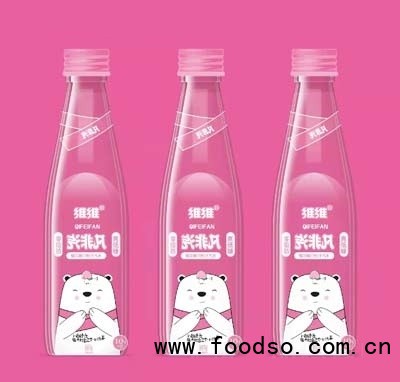 維維汽非凡果汁汽水碳酸飲料低糖零脂飲品櫻花白桃味招商350ml